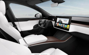 Interior of Tesla Car
