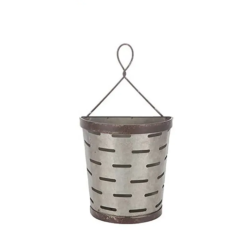 13-Metal Hanging Plant Pots