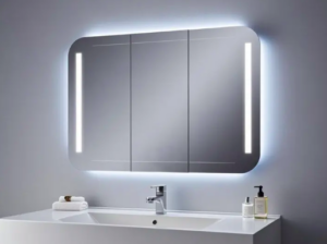 how to install an LED mirror bathroom